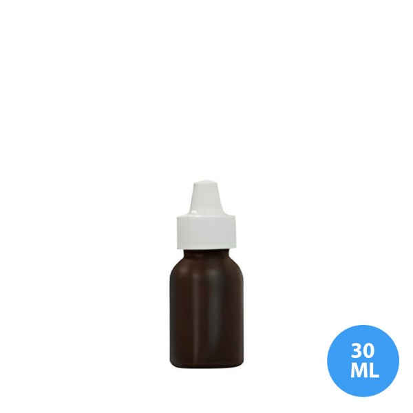 30 ML Polietilen Plastik Kahverengi Boş Şişe Damlalık Kapak Z14