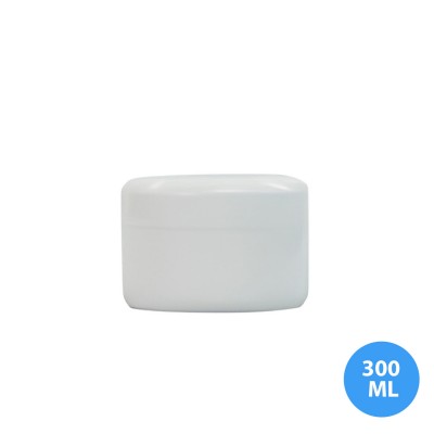 300 ML Polietilen Plastik Boş Kavanoz Kapaklı R13