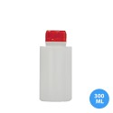 300 ML Polietilen Plastik  Boş Şişe Kırmızı Kapak SN02