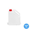 3000 ML (3 LT) Polietilen Boş Kimya Zirai Tarım Bidonu Kırmızı Kapak A05