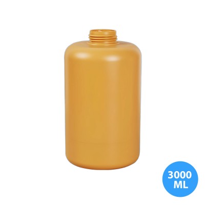 3000 ML ( 3 LT )  Polietilen Boş Sarı Yuvarlak Şişe 