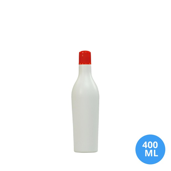 400 ML Polietilen Plastik Boş Şişe Düz Kapak G16