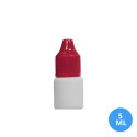 5 ML Polietilen Plastik Boş Şişe Kırmızı Damlalık Kapak A22