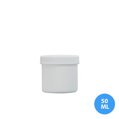 50 ML Polietilen Plastik Boş Kavanoz Kapaklı P03