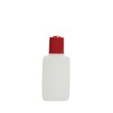 50 ML Polietilen Plastik Krem / Losyon Boş Şişe Kırmızı Düz Kapak B07
