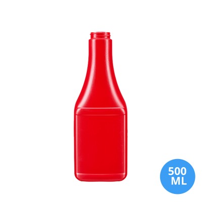 500 ML Polietilen Gıda Uyumlu Boş Standart Ketçap / Mayonez / Sos Şişesi
