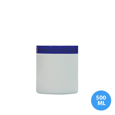 500 ML Polietilen Plastik Boş Kavanoz Kapaklı KV08