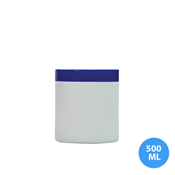 500 ML Polietilen Plastik Boş Kavanoz Kapaklı KV08