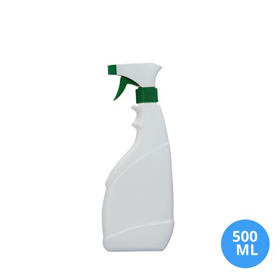 500 ML Polietilen Plastik Boş Şişe Triger Sprey / Tetik Püskürtücü Sprey Kapak C02