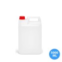 5000 ML (5 LT) Polietilen Boş Kimya Zirai Tarım Bidonu Kırmızı Kapak A39