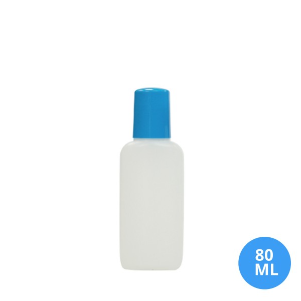 80 ML Polietilen Plastik Boş Şişe Düz Kapak KZ06