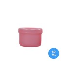 80 ML Polietilen Plastik Vazalin Krem Boş Kavanoz Kapaklı P07