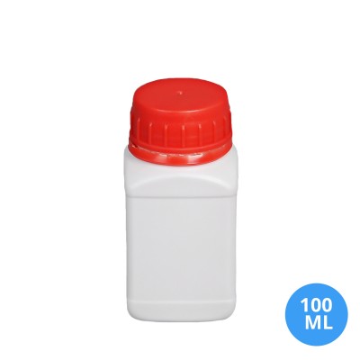 Toptan 100 ML Plastik Köşeli Şişe 38 MM Ağız Polietilen Köşeli Şişe S301