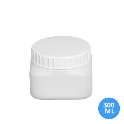 Toptan 300 ML Plastik Yuvarlak Köşeli Kapaklı Kutu 80 MM Ağız Polietilen Yuvarlak Köşeli Kapaklı Kutu S401