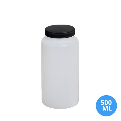 Toptan 500 ML  Plastik Geniş Kapaklı Şişe 45 MM Ağız Plastik Geniş Kapaklı Şişe S202