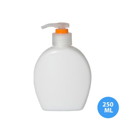 250 ML Polietilen Plastik Boş Şampuan ve Saç Kremi Şişesi Pompa Kapaklı TKA 282