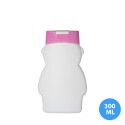 300 ML Polietilen Plastik Boş Çocuk Şampuan ve Saç Kremi Şişesi Kapaklı TKA 313