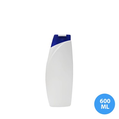 600 ML Polietilen Plastik Boş Şampuan ve Saç Kremi Şişesi Kapaklı TKA 211
