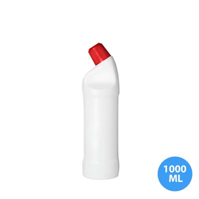 1000 ML Polietilen Plastik Boş Deterjan / Çamaşır Suyu Şişesi Kapaklı TDA153