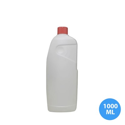 1000 ML Polietilen Plastik Boş Deterjan Şişesi Kapaklı TDA129