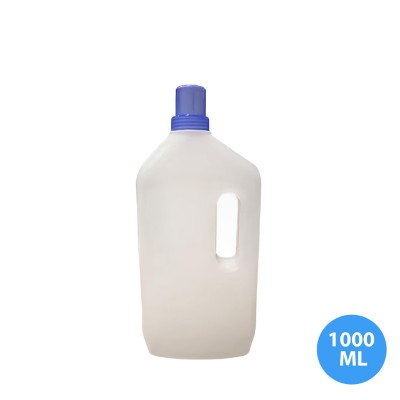 1000 ML Polietilen Plastik Boş Deterjan Şişesi Kapaklı TDA150