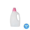 2000 ML (2 LT)  Polietilen Plastik Boş Deterjan / Yumuşatıcı Şişesi Kapaklı TDA131