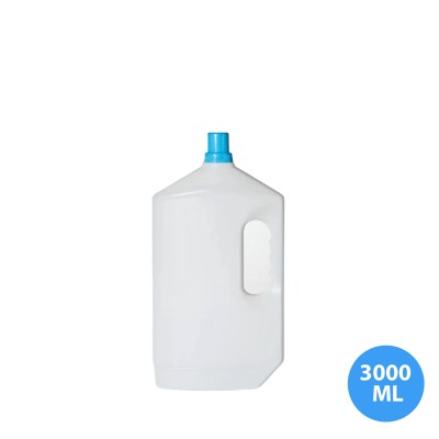 3000 ML (3 LT)  Polietilen Plastik Boş Deterjan Şişesi Kapaklı TDA179