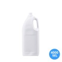 4000 ML (4 LT)  Polietilen Köşeli Çamaşır Suyu Şişe Boş Temizlik Şişesi 