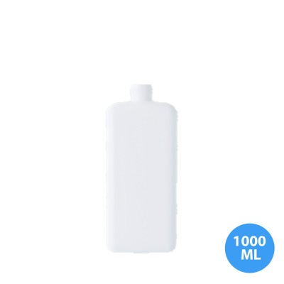 1000 ML Polietilen Plastik Köşeli Boş Kimya Zirai Tarım Şişesi 28 MM Ağız Çapı K109