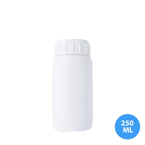 250 ML Polietilen Plastik Boş Kimya Zirai Tarım Şişesi 50 MM Ağız Çapı Kapaklı