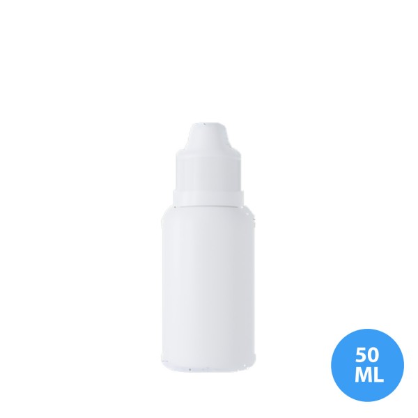 50 ML Polietilen Plastik Boş Kimya Zirai Tarım Şişesi 20 MM Ağız Çapı Damlalık Kapak K131